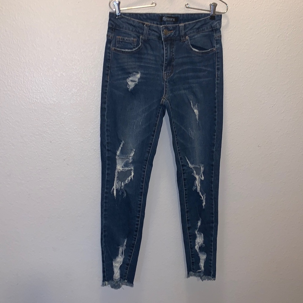 April Jeans heavily distressed skinny jeans